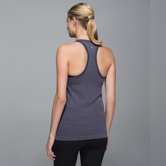 Lululemon Run: Swiftly Tech Tank,size 6
Rugby Stripe Tonal Heathered Black Grape - Picture 2 of 13